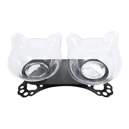 Elevated Cat Food and Water Bowls InfiniteWags 