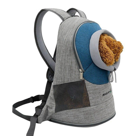 Pet Carrier Backpack - Breathable InfiniteWags Blue L 