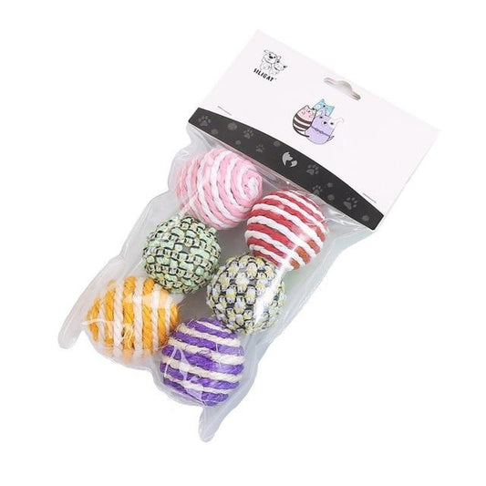 Cat Bell Balls - 6 Pcs Variety Pack - Interactive Toy Balls InfiniteWags A 