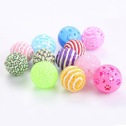 Cat Bell Balls - 6 Pcs Variety Pack - Interactive Toy Balls InfiniteWags 