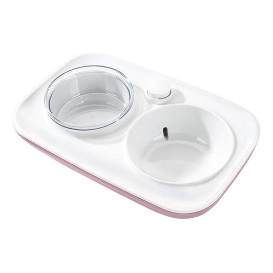 Automatic Water Dispenser Double Pet Bowl InfiniteWags Pink 
