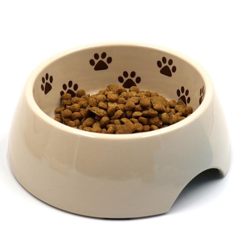 Paw Print Dog Food Bowl - Non-toxic - Anti-slip InfiniteWags 
