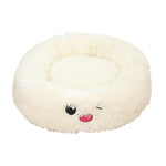 Plush Super Soft Pet Bed InfiniteWags White 70cm 