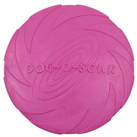 Dog Flying Saucer Toy - Soft Style InfiniteWags Pink Small 