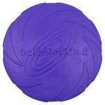 Dog Flying Saucer Toy - Soft Style InfiniteWags Purple Small 
