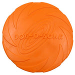 Dog Flying Saucer Toy - Soft Style InfiniteWags Orange Small 