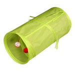 Portable Cat Tunnel InfiniteWags green 