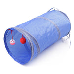 Portable Cat Tunnel InfiniteWags Navy blue 