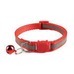 Adjustable Nylon Cat Collar InfiniteWags red 