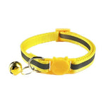 Adjustable Nylon Cat Collar InfiniteWags Yellow 