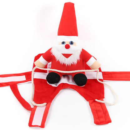 Riding Santa Cat Costume - Christmas Cat Costumes InfiniteWags 