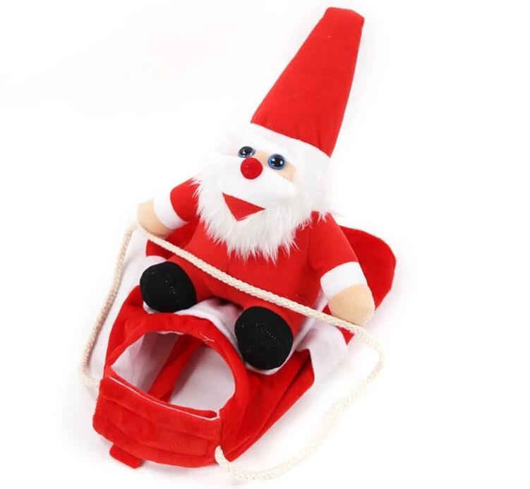 Riding Santa Cat Costume - Christmas Cat Costumes InfiniteWags 