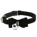 Bow Cat Collar with Bell InfiniteWags Black 