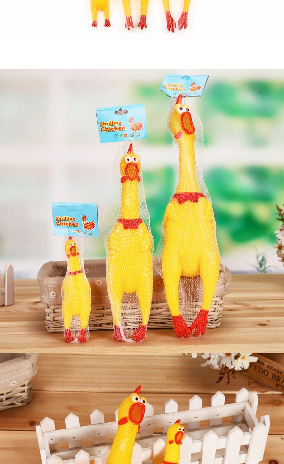 Screaming Chicken Dog Toy InfiniteWags 