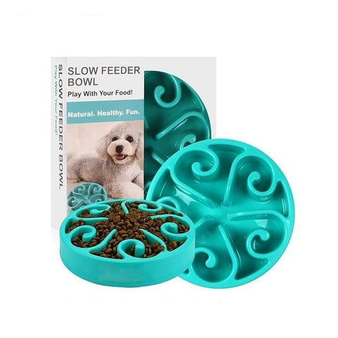 Slow Feeder Dog Food Bowl - Slow down feeding InfiniteWags 