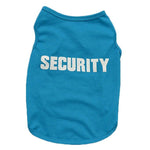 Security Dog T-Shirt - 100% Cotton InfiniteWags Blue S 