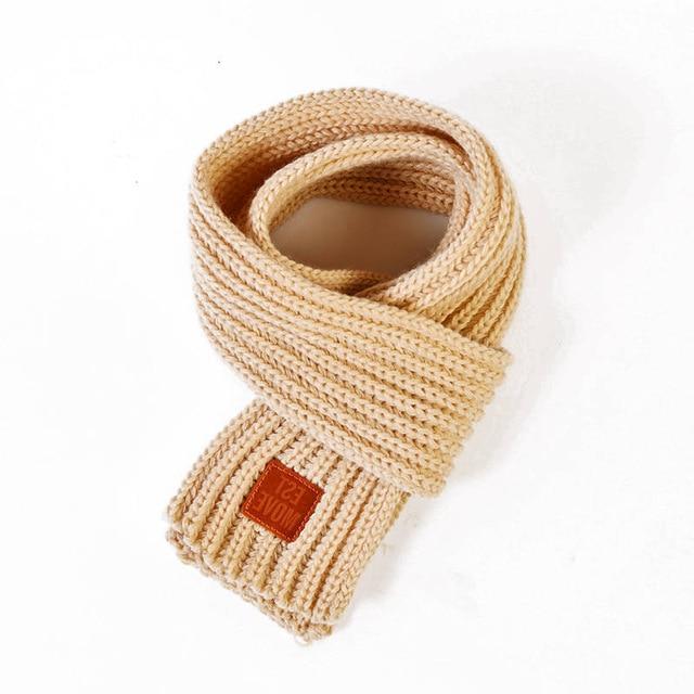 Wool Dog Scarf - 10 Color Options InfiniteWags Beige 