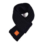 Wool Dog Scarf - 10 Color Options InfiniteWags Black 