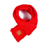 Wool Dog Scarf - 10 Color Options InfiniteWags Red 