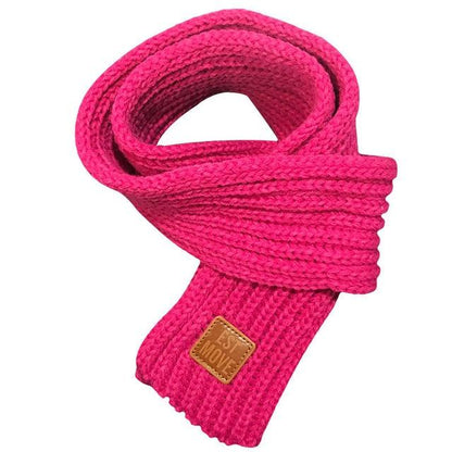 Wool Dog Scarf - 10 Color Options InfiniteWags Pink 