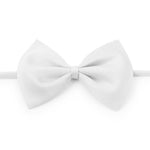 Pet Bow Tie - Adjustable - For Dogs and Cats InfiniteWags White 