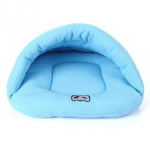 Cave Dog Bed - Anti Anxiety Pet Bed InfiniteWags Blue L 