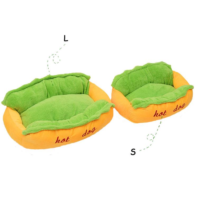 Hot Dog Bed for Dogs InfiniteWags 
