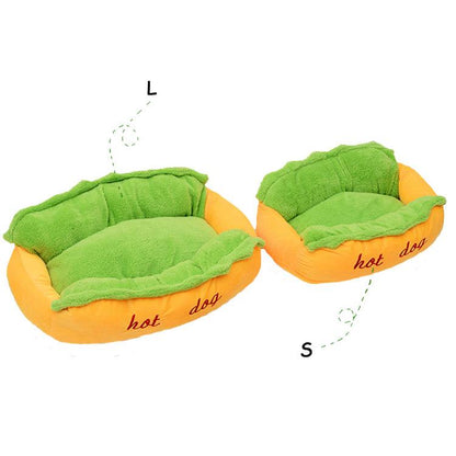 Hot Dog Bed for Dogs InfiniteWags 