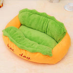 Hot Dog Bed for Dogs InfiniteWags 