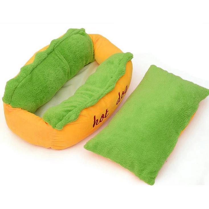 Hot Dog Bed for Dogs InfiniteWags 