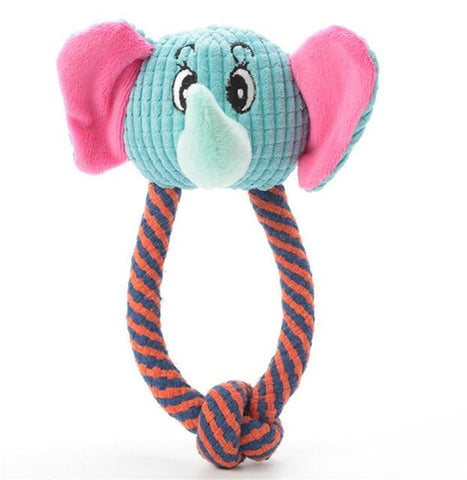 Elephant Dog Toy - Bite Resistant - Squeaky InfiniteWags 
