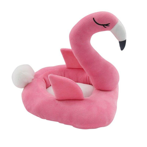 Flamingo Shaped Cat Bed InfiniteWags Pink Large 