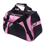 Pet Carrier Bag - Breathable Travel Bag InfiniteWags Pink M 