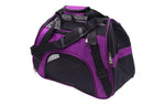 Pet Carrier Bag - Breathable Travel Bag InfiniteWags Purple M 
