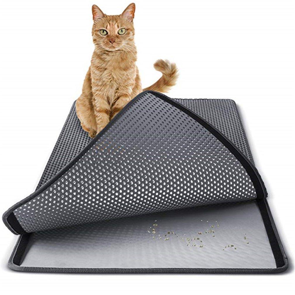 Cat Litter Mat Trapper - Waterproof Double-Layer Litter Mat - Non-slip InfiniteWags XL - 22" by 29" 