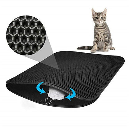 Cat Litter Mat Trapper - Waterproof Double-Layer Litter Mat - Non-slip InfiniteWags 