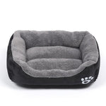 Soft Fleece Dog Bed - Waterproof InfiniteWags Black L 
