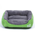 Soft Fleece Dog Bed - Waterproof InfiniteWags Green S 