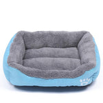 Soft Fleece Dog Bed - Waterproof InfiniteWags Royal blue S 