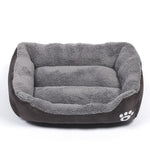 Soft Fleece Dog Bed - Waterproof InfiniteWags Brown L 
