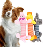 Long Plush Squeaky Dog Toy InfiniteWags 