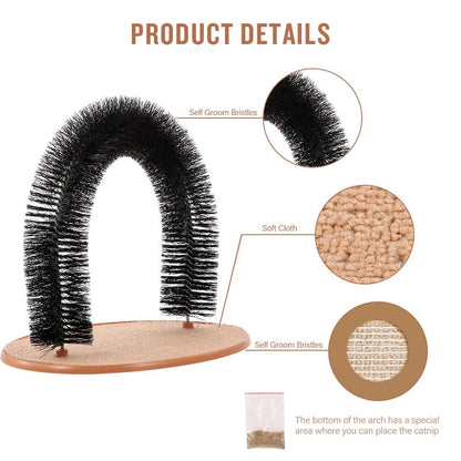 Self Grooming Cat Brush - Arch Massager Brush InfiniteWags 