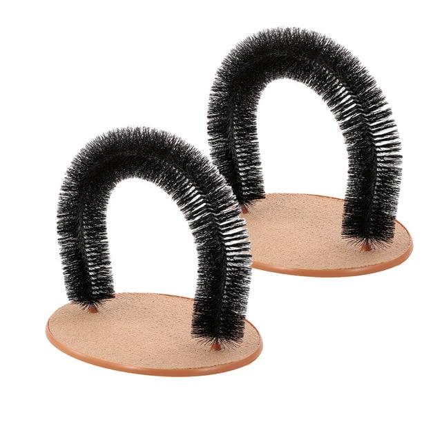Self Grooming Cat Brush - Arch Massager Brush InfiniteWags 2 PCS 