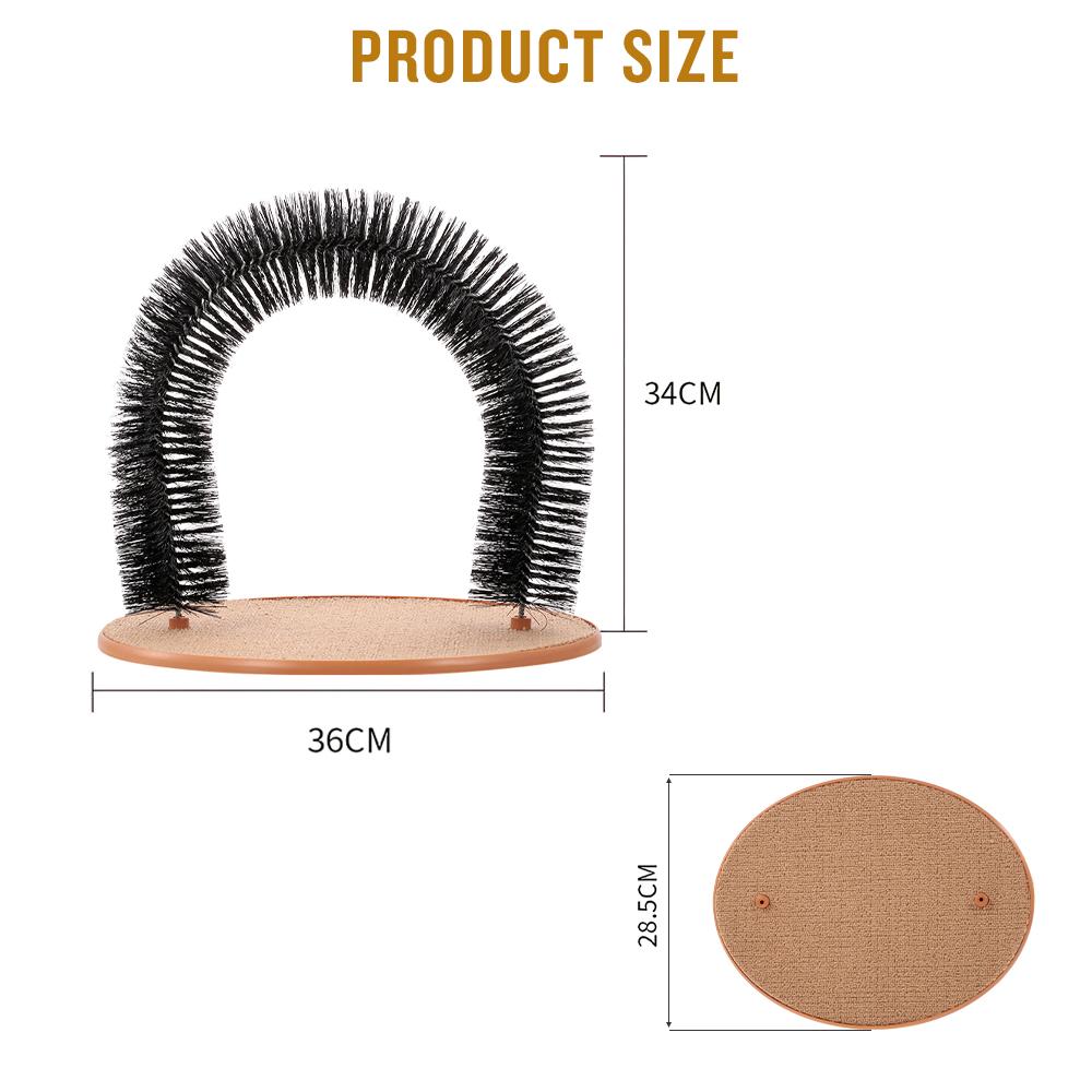 Self Grooming Cat Brush - Arch Massager Brush InfiniteWags 