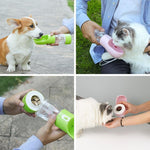 Portable Dog Water Bottle with Food Compartment InfiniteWags 