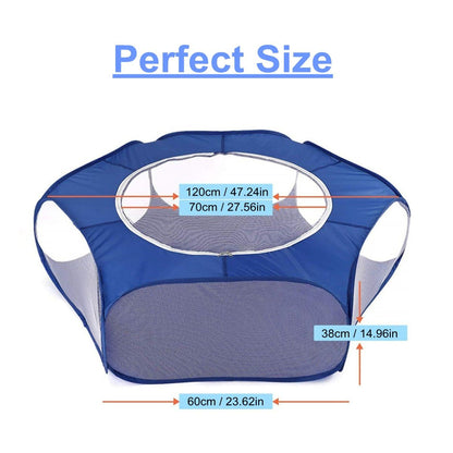 Portable Pet Tent - Waterproof Polyester Pet Fence InfiniteWags 