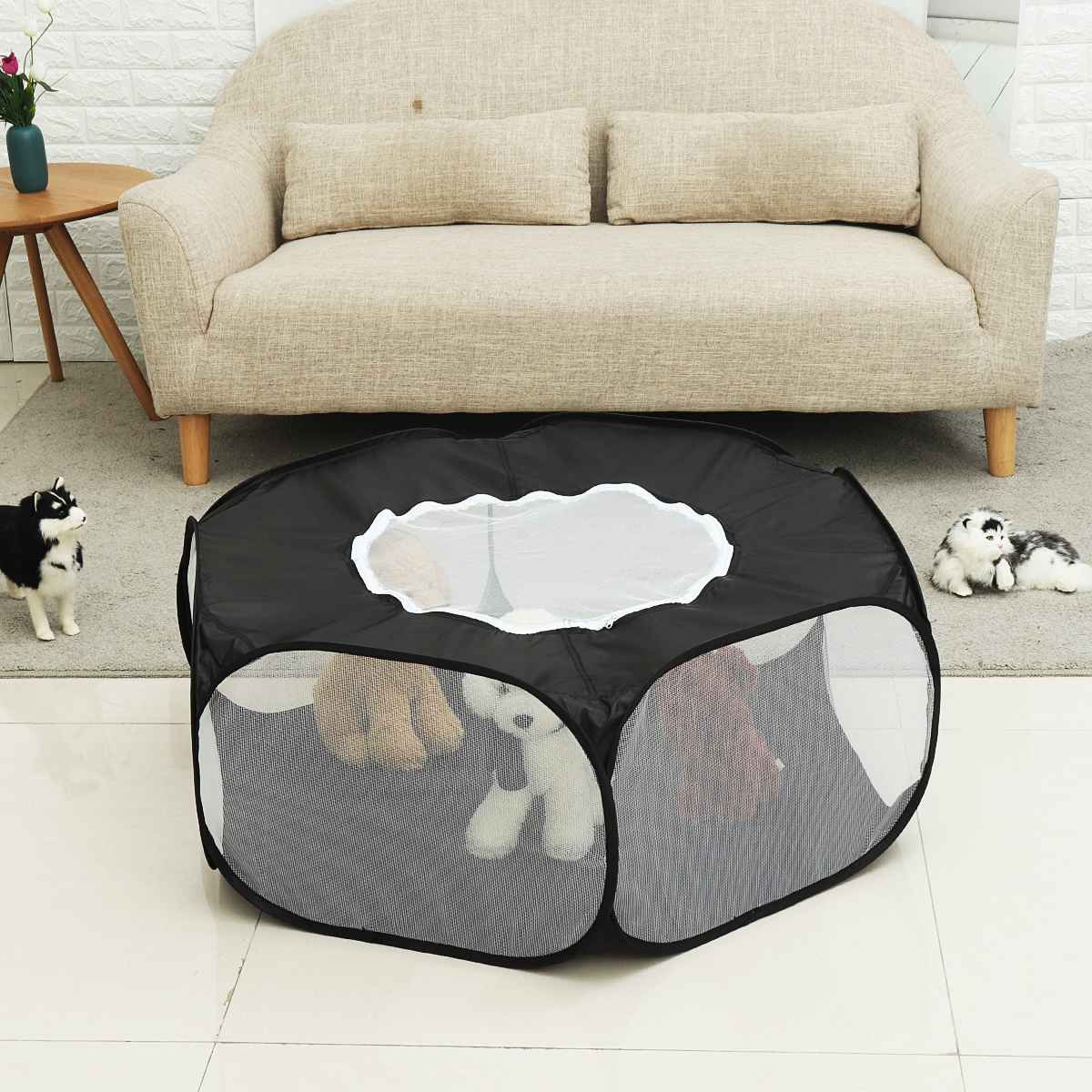 Portable Pet Tent - Waterproof Polyester Pet Fence InfiniteWags 