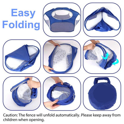 Portable Pet Tent - Waterproof Polyester Pet Fence InfiniteWags 