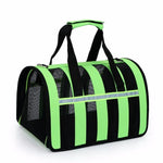 Pet Travel Bag - Up to 22 lb Capacity InfiniteWags Green S 