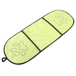 Dog Towel with Hand Pockets - Super Absorbent Microfiber InfiniteWags Yellow 